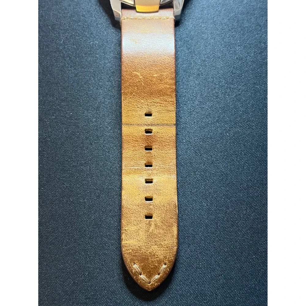 Louis Arden Quartz Watch Mens‎ Brown Leather Strap LA2047M Luxury Casual
